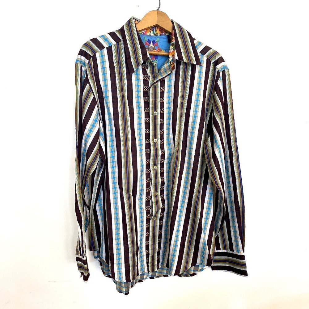 Men's Robert Graham Long Sleeve Button Down Dress Shirt